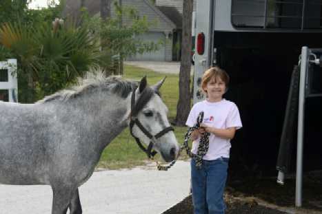 Mandy and her girl, first day in her new home